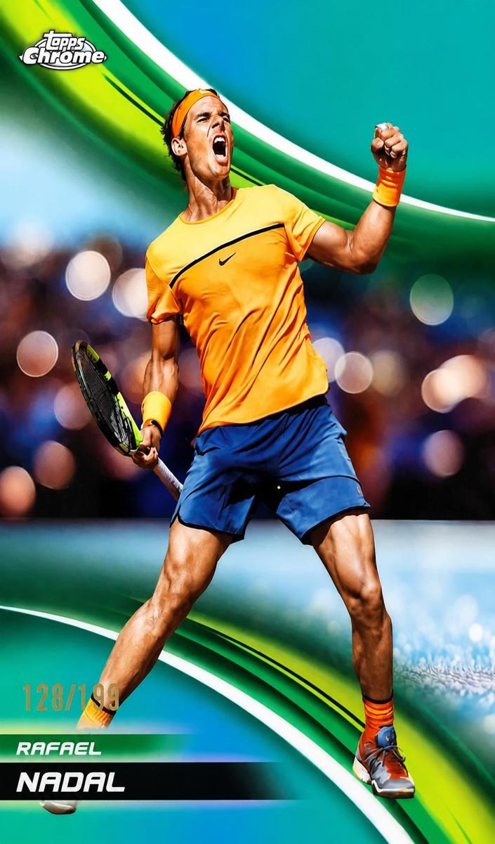 2025 Topps Chrome Tennis Aqua Refractor Rafael Nadal #281 RAW Ungraded