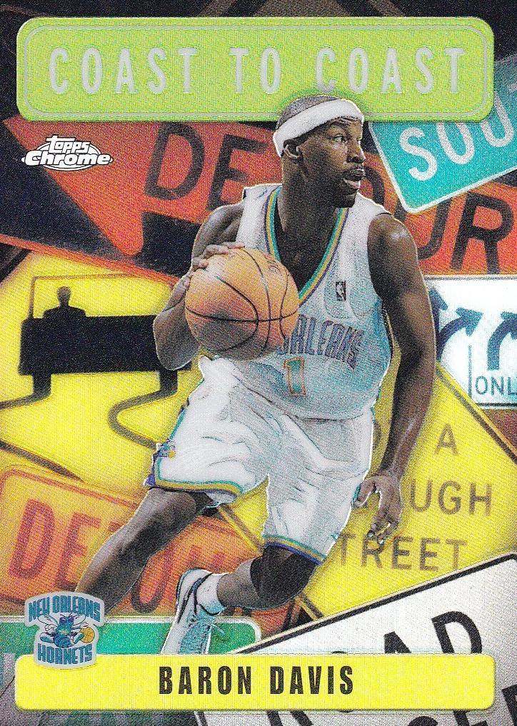 2002 Topps Chrome Basketball Refractor Baron Davis #CC4