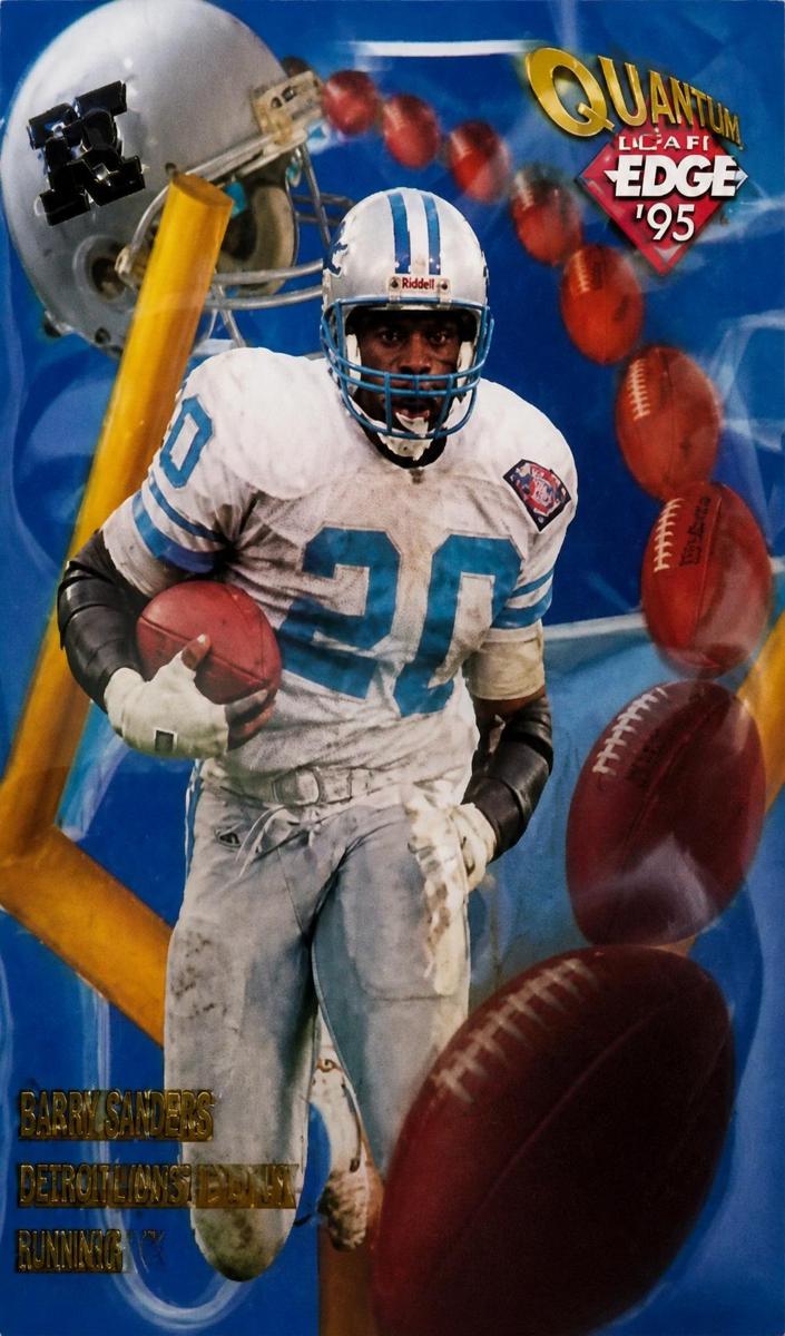 1995 Collector's Edge Football Black Label Barry Sanders #23 PSA 5.5