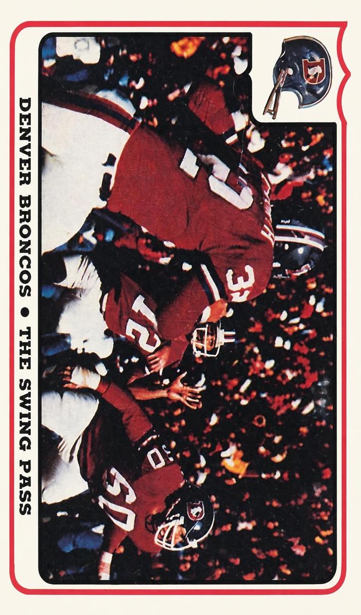 1976 Fleer Team Action Football Denver Broncos #9