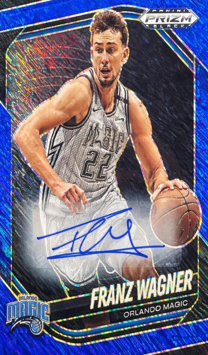 2024 Panini Prizm Black Basketball Blue Shimmer FOTL Franz Wagner #4