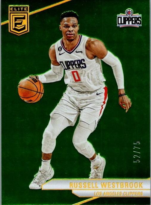 2023 Donruss Elite Basketball Neon Green Russell Westbrook #102