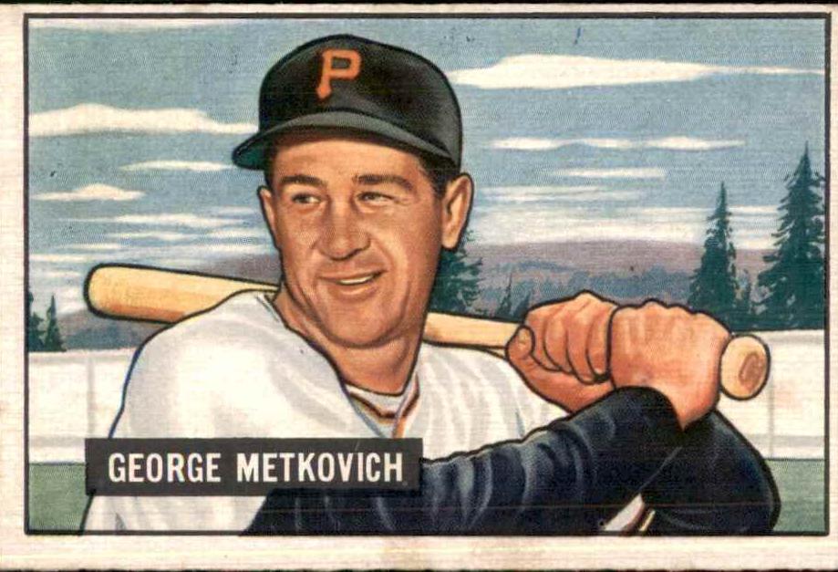 1951 Bowman Baseball George Metkovich #274 PSA 6