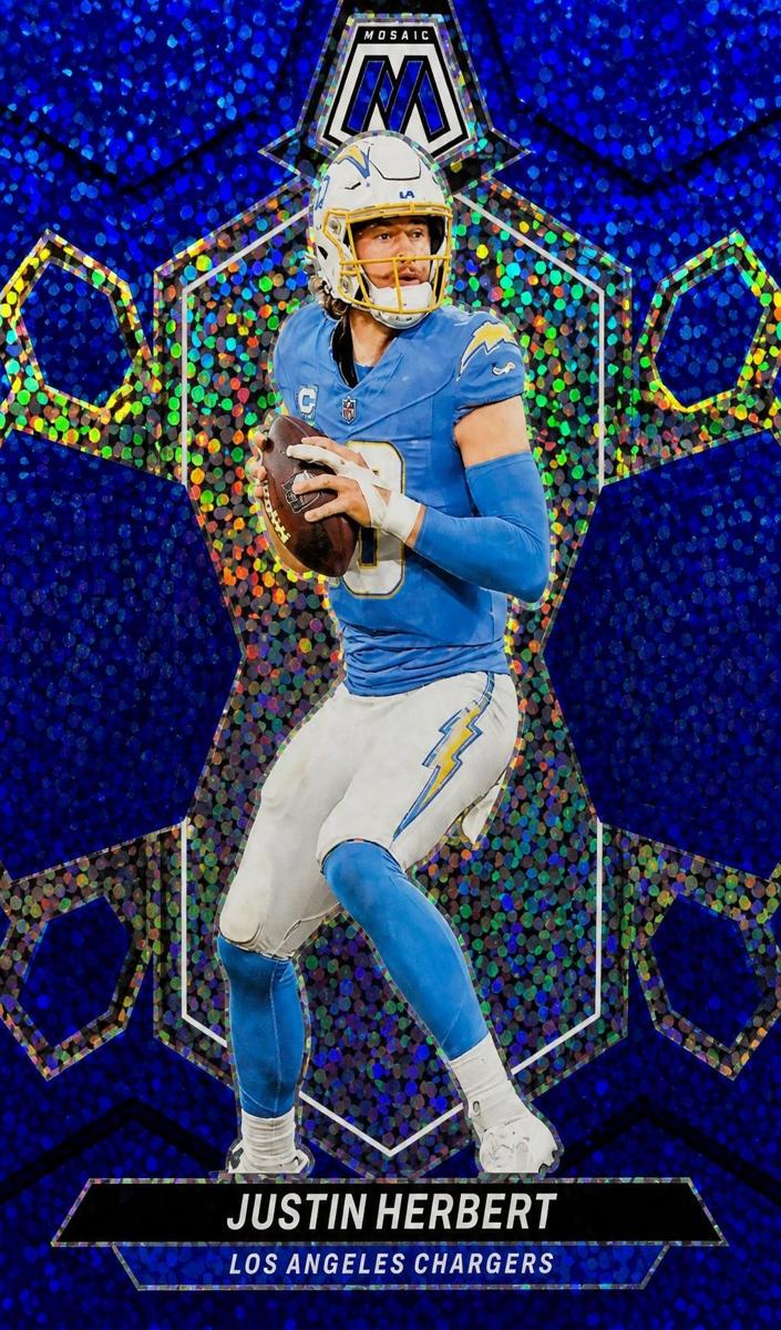 2024 Panini Mosaic Football Blue Sparkle Earl Campbell #298