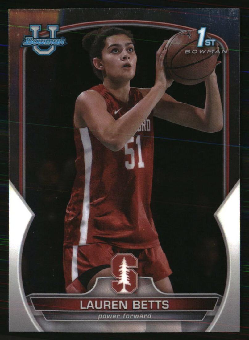2022 Bowman Chrome University Basketball Lauren Betts #49 PSA 10