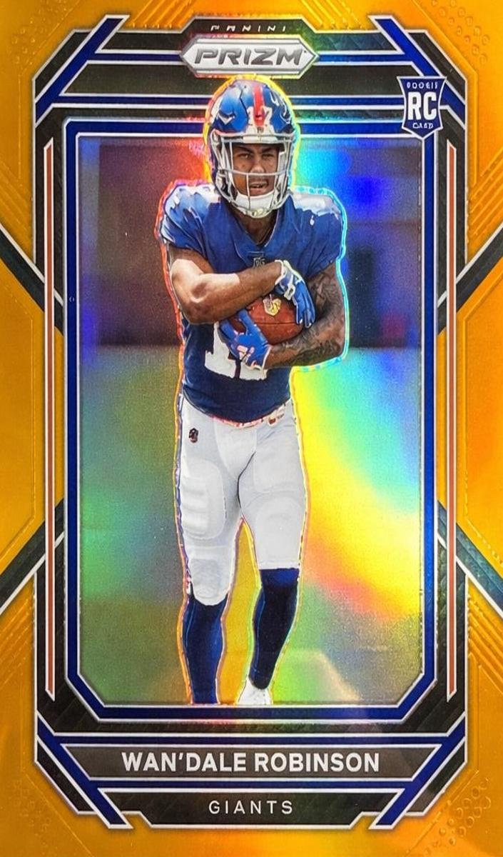 2022 Panini Prizm Football Orange Wan'Dale Robinson #315