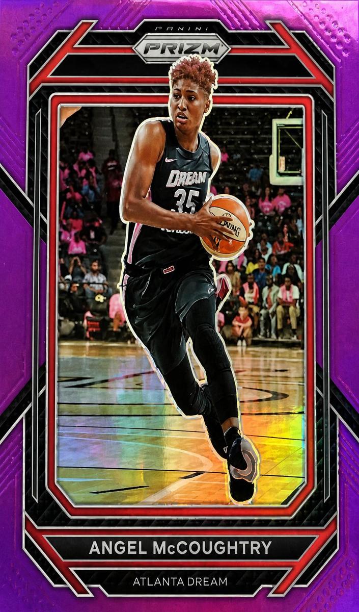 2023 Panini Prizm WNBA Basketball Purple Angel McCoughtry #75