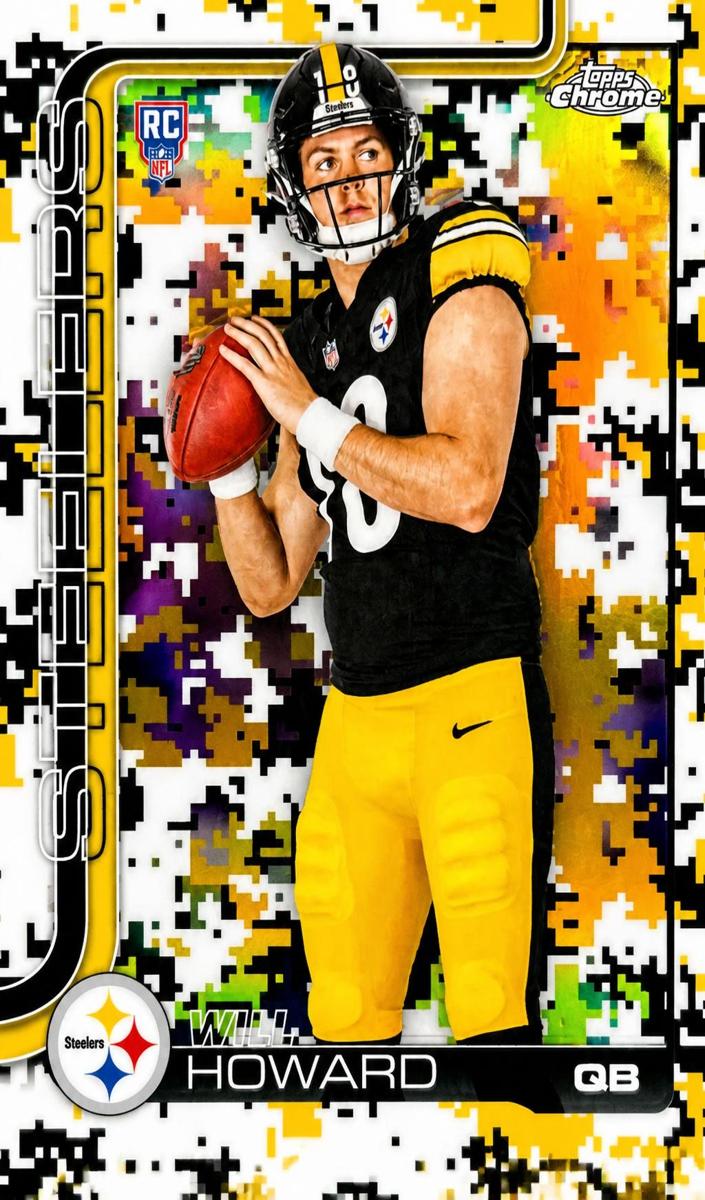 2025 Topps Chrome Football Team Camo Variation Will Howard #321