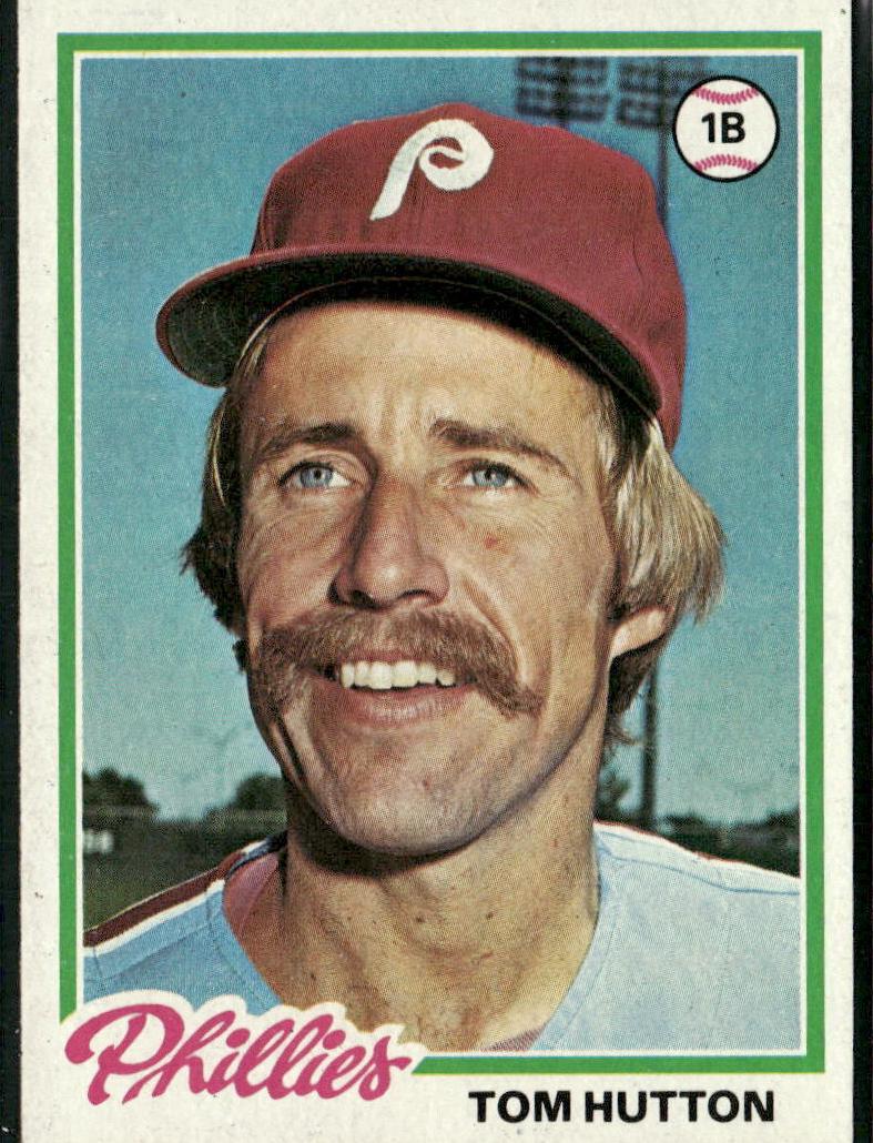 1978 Topps Baseball Tom Hutton #568 PSA 9