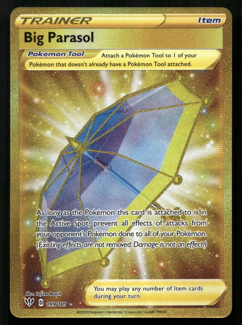 2020 Pokemon Sword & Shield Darkness Ablaze Big Parasol #199