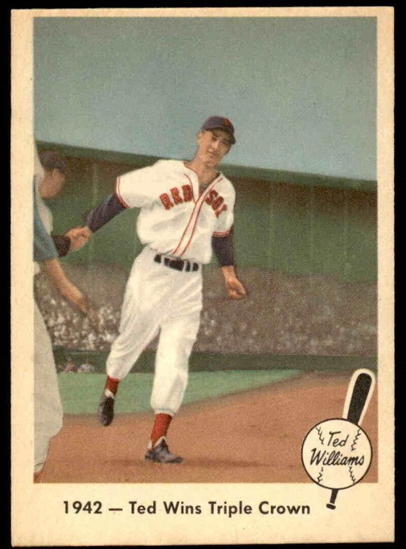 1959 Fleer Baseball Ted Wins Triple Crown Ted Williams #19 PSA 6.5