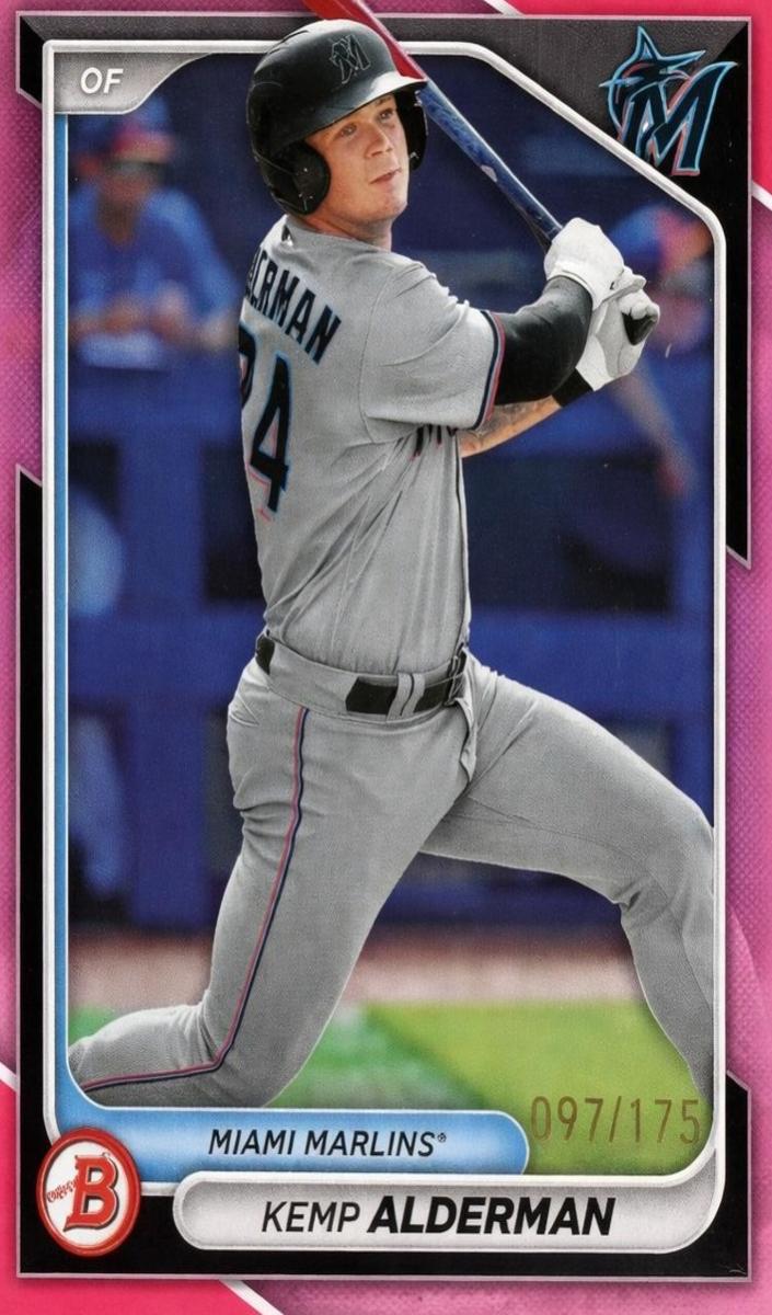 2024 Bowman Prospects Baseball Pink Kemp Alderman #BP-82