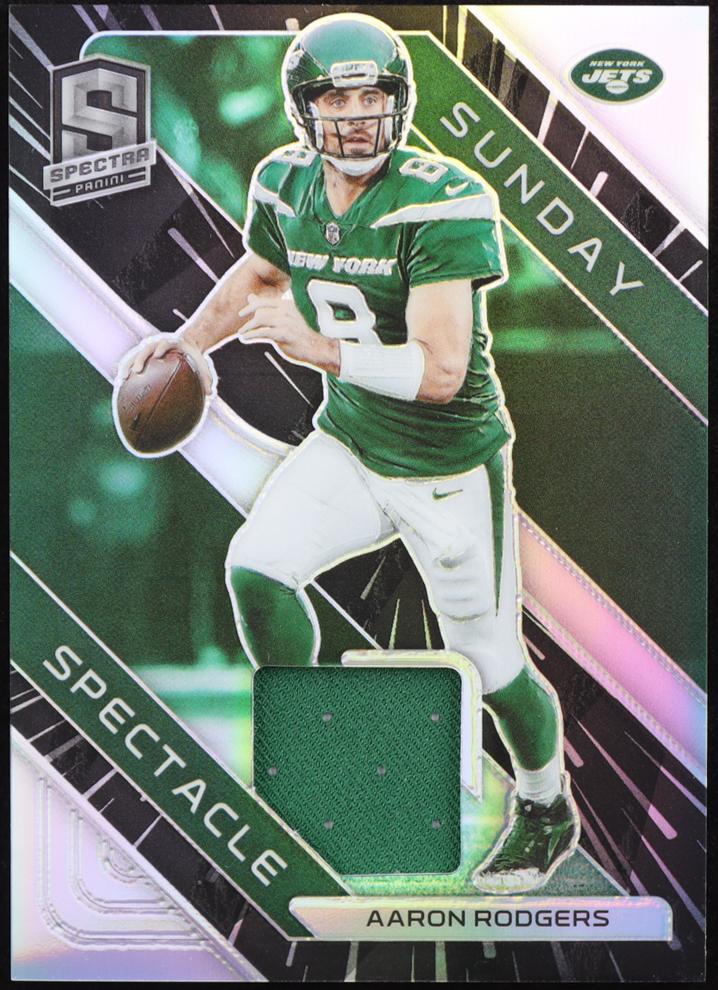 2023 Panini Spectra Football Hyper Aaron Rodgers #SS-ARO PSA 10