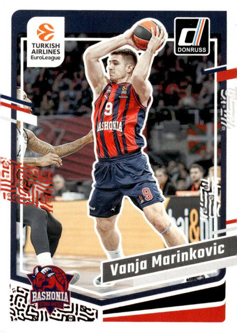 2023 Donruss Turkish Airlines EuroLeague Basketball Vanja Marinkovic #1