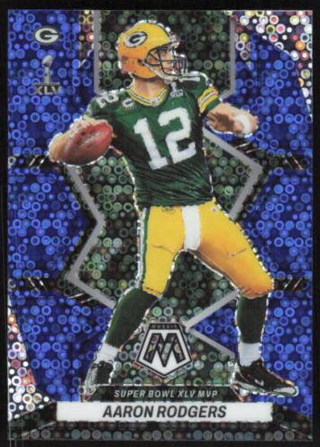 2022 Panini Mosaic Football No Huddle Blue Aaron Rodgers #294 PSA 10
