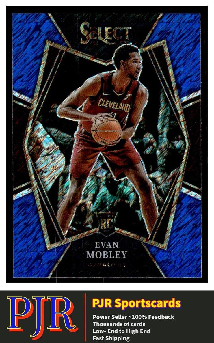 2021 Panini Select Basketball Blue Shimmer Evan Mobley #110 PSA 10
