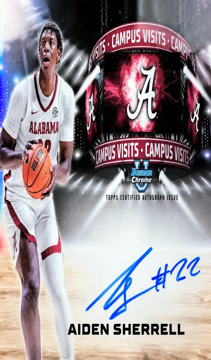 2024 Bowman Chrome University Basketball Aiden Sherrell #CVA-ASH