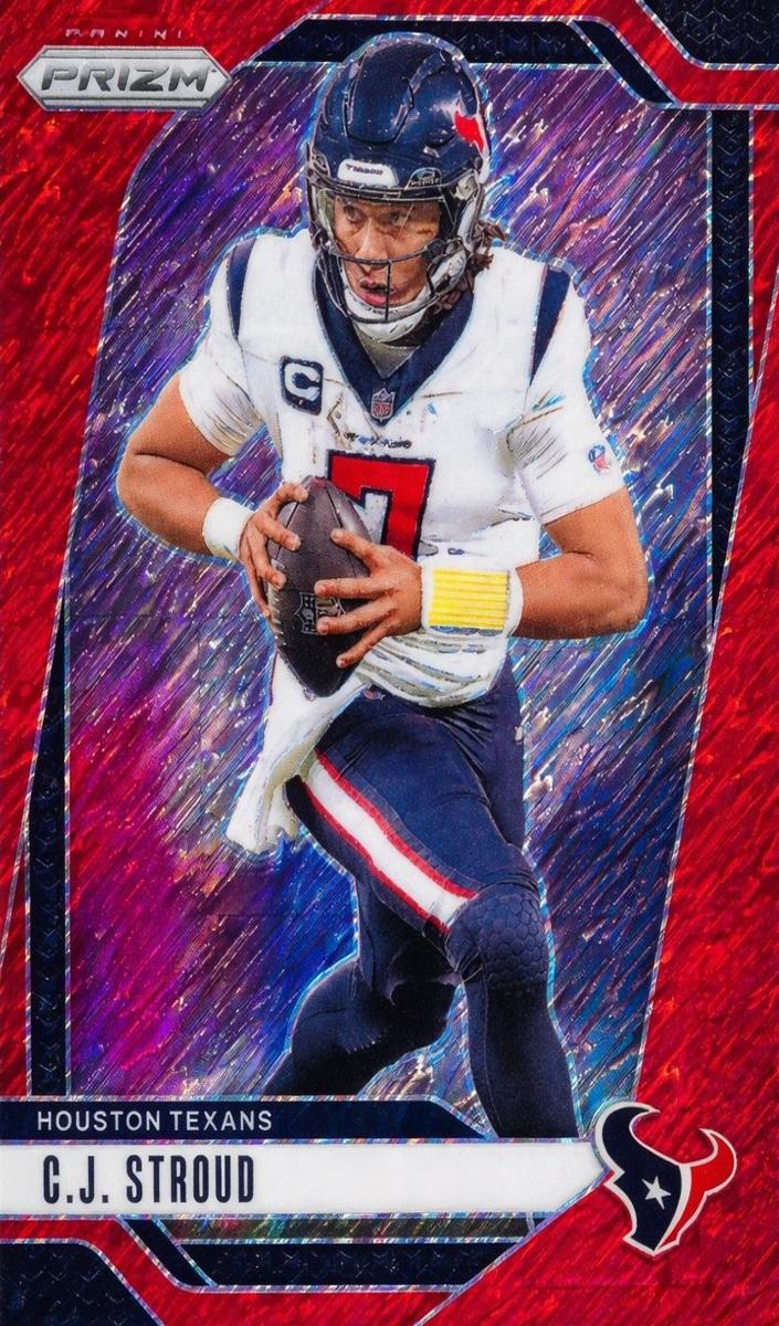 2024 Panini Prizm Football Red Shimmer C.J. Stroud #111