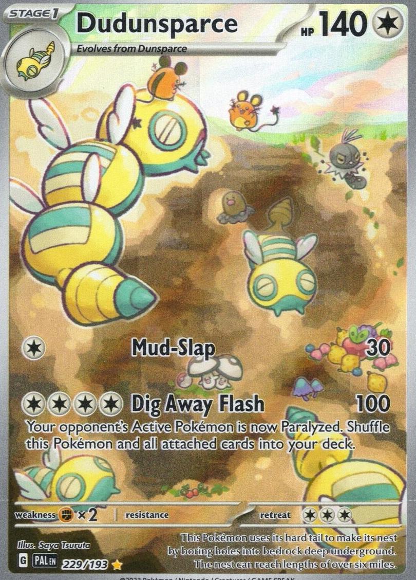 2023 Pokemon Scarlet & Violet Paldea Evolved Dudunsparce #229 PSA 10