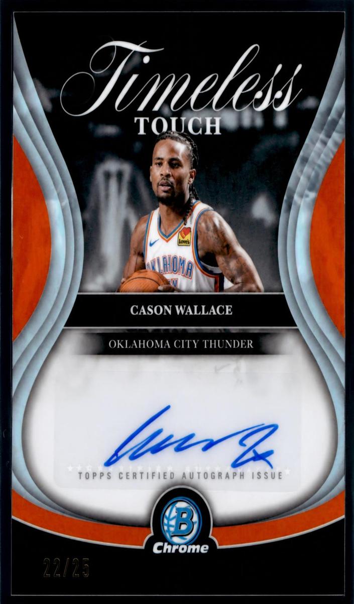 2025 Bowman Basketball Orange Refractor Cason Wallace #TTA-CL