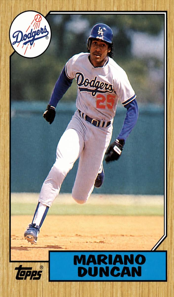 1987 Topps Baseball Mariano Duncan #199 PSA 8.5