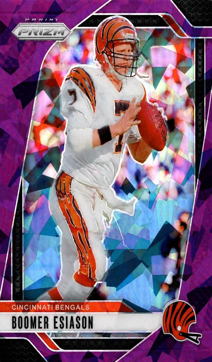 2024 Panini Prizm Football Purple Ice Boomer Esiason #61