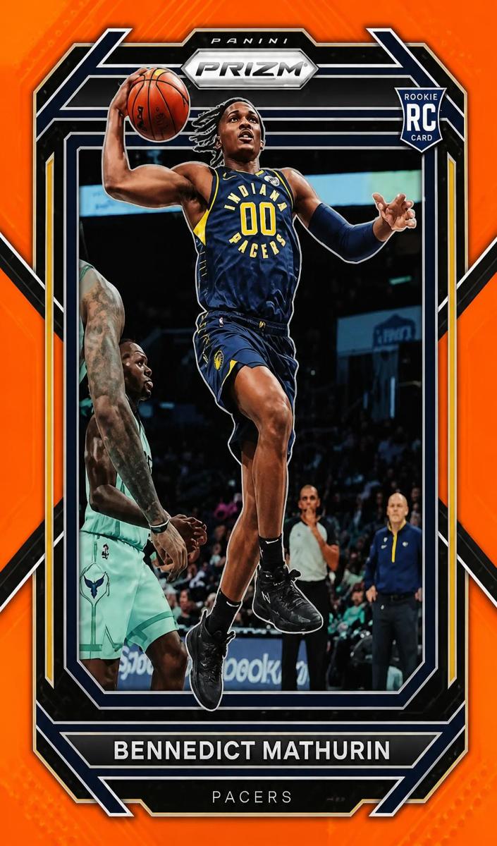 2022 Panini Prizm Basketball Orange Bennedict Mathurin #254 PSA 8.5