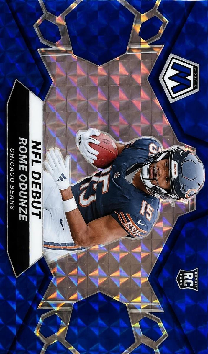 2024 Panini Mosaic Football Blue Rome Odunze #281 PSA 9