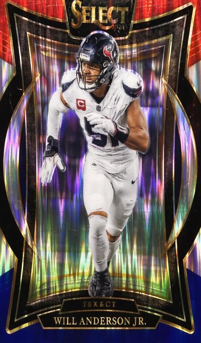 2024 Panini Select Football Red and Blue Shock Will Anderson Jr. #100