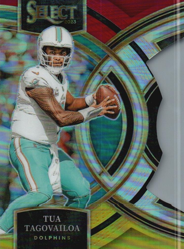 2023 Panini Prizm Football Red Yellow Tua Tagovailoa #190