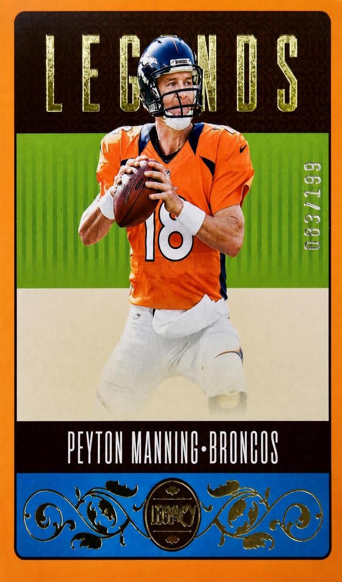 2023 Panini Legacy Football Orange Peyton Manning #138