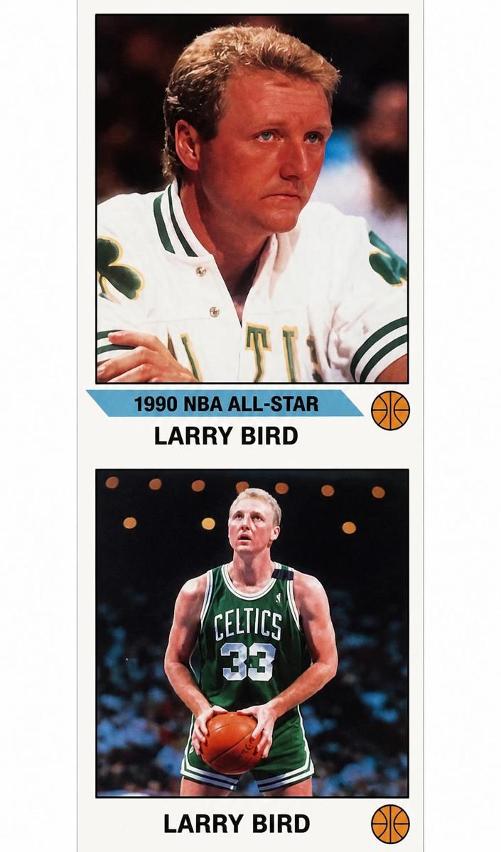1990 Panini Sticker Basketball Larry Bird #H