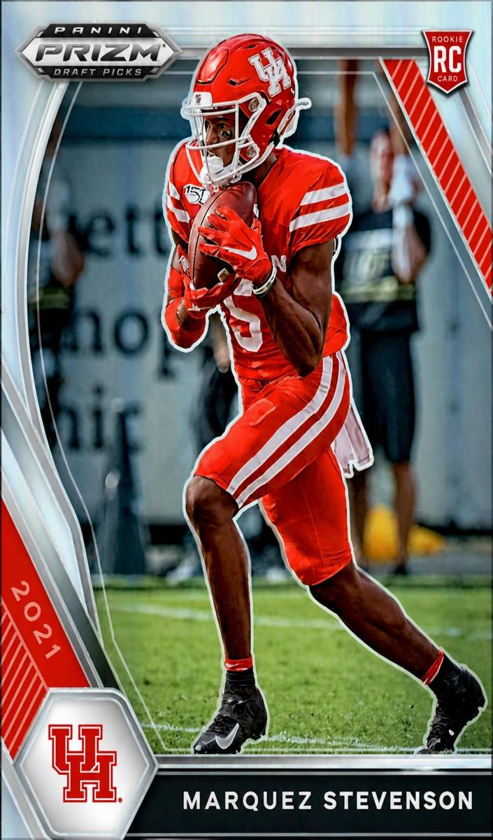 2021 Panini Prizm Draft Picks Football Silver Marquez Stevenson #122 PSA 9