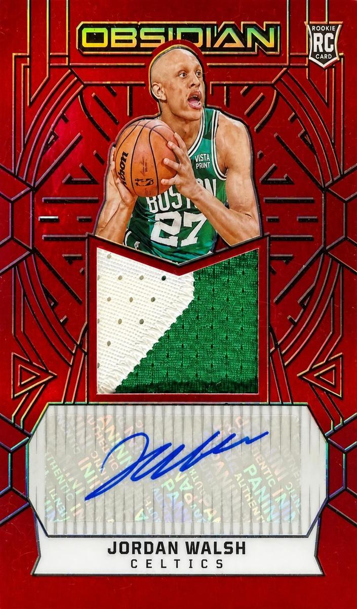 2023 Panini Obsidian Basketball Electric Etch Red Flood Jordan Walsh #219