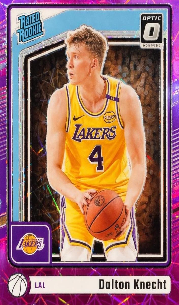 2024 Donruss Optic Basketball Pink Velocity Dalton Knecht #256 PSA 9