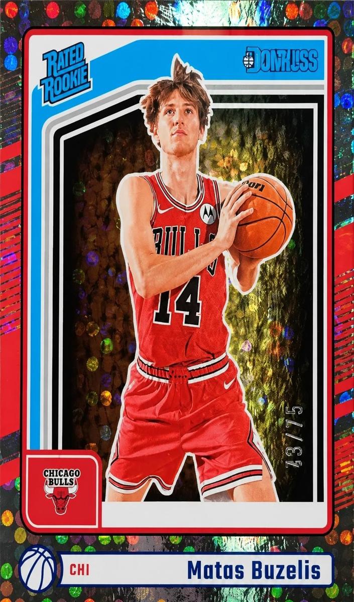 2024 Panini Donruss Basketball Blue Disco Matas Buzelis #240