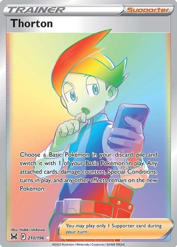 2022 Pokemon Lost Origin Full Art Thorton #210