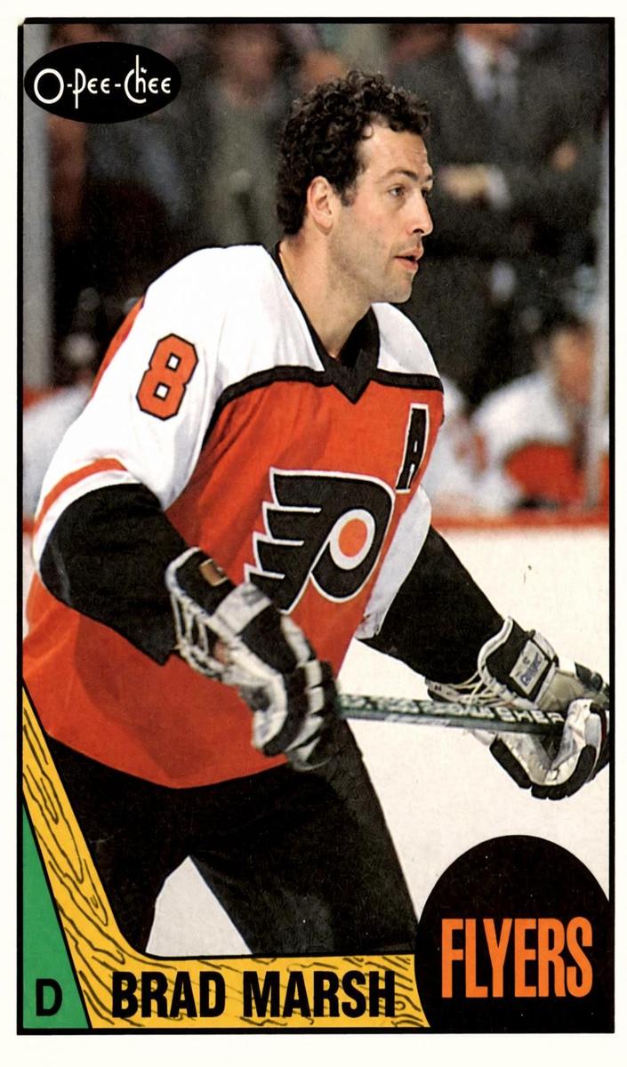 1987 O-Pee-Chee Hockey Brad Marsh #128