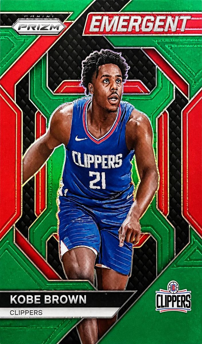 2023 Panini Prizm Basketball Green Kobe Brown #18 PSA 8.5