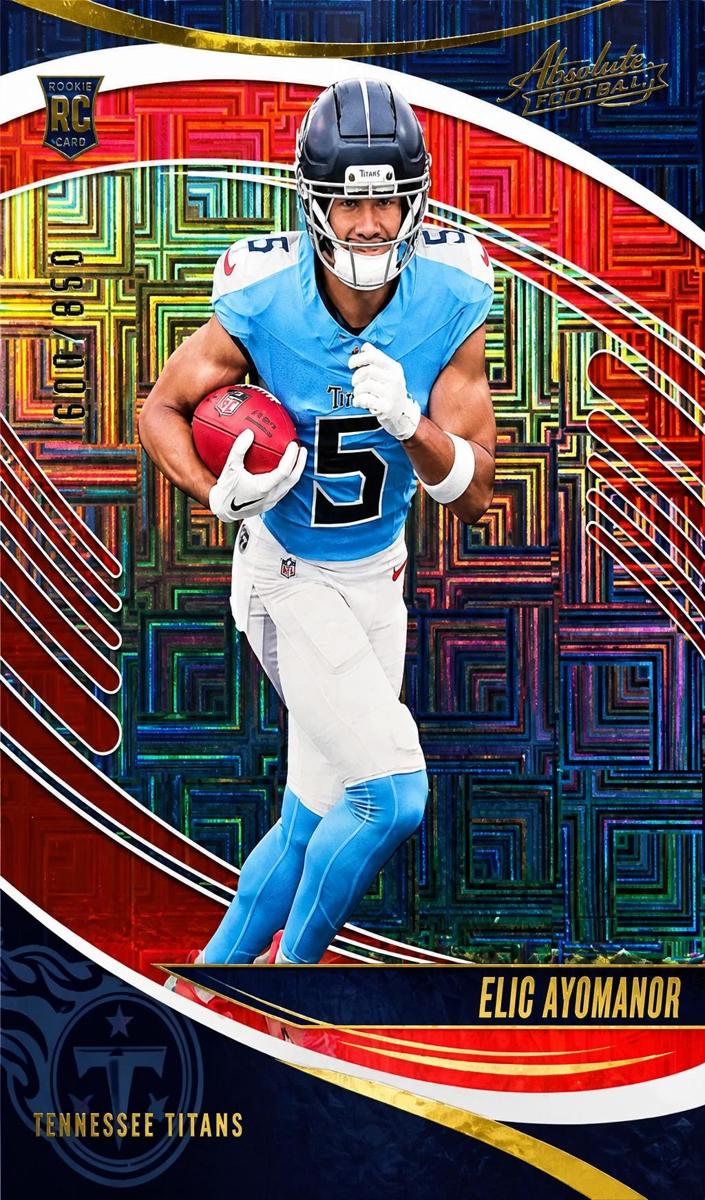 2025 Panini Absolute Football Red Squares Elic Ayomanor #122