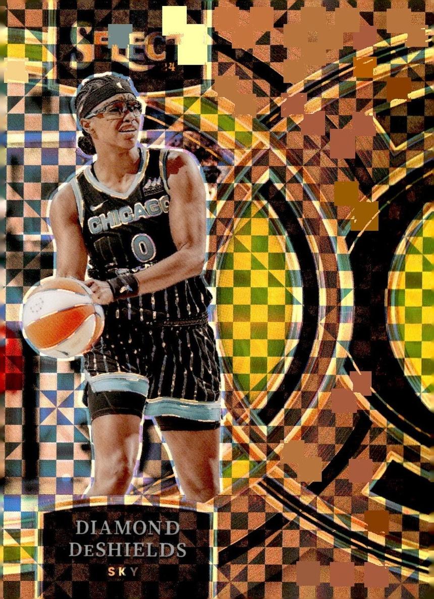 2024 Panini Select WNBA Basketball Bronze Checker Diamond DeShields #112