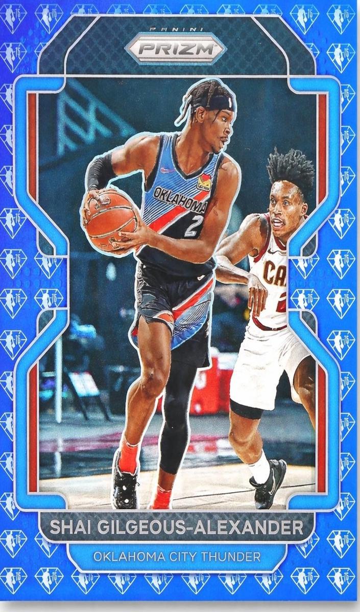 2021 Panini Prizm Basketball NBA 75th Anniversary Prizm Shai Gilgeous-Alexander #238 PSA 10