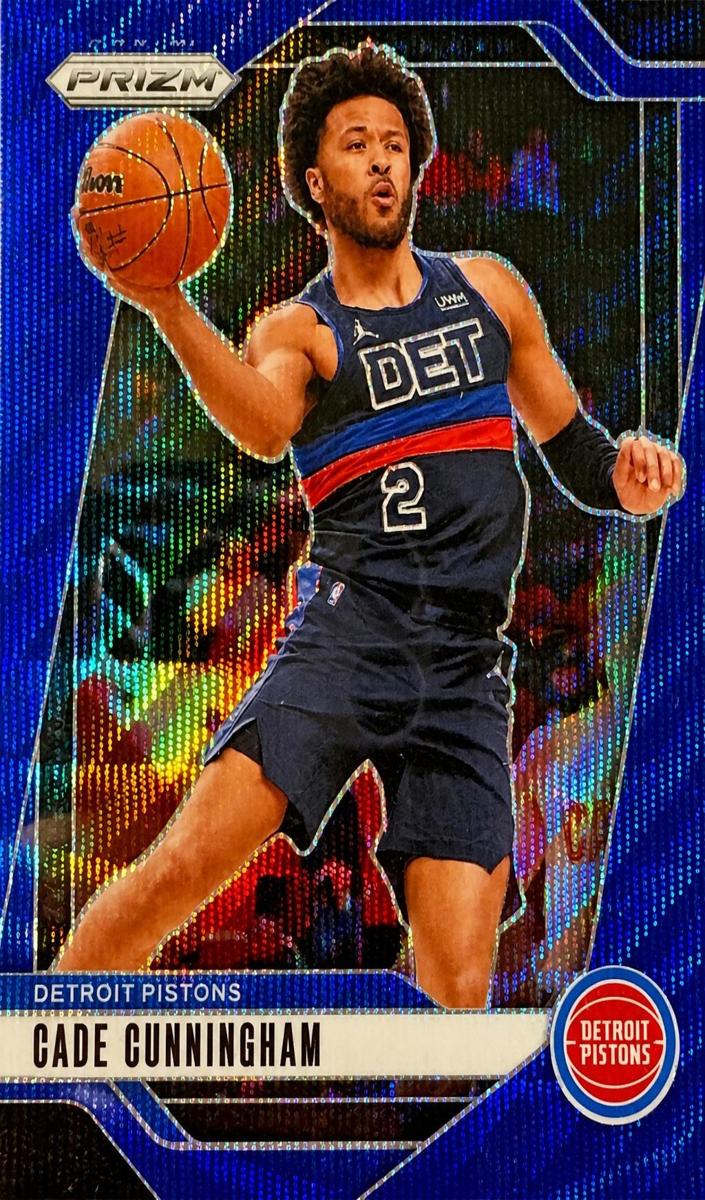 2024 Panini Prizm Basketball Blue Wave Cade Cunningham #41