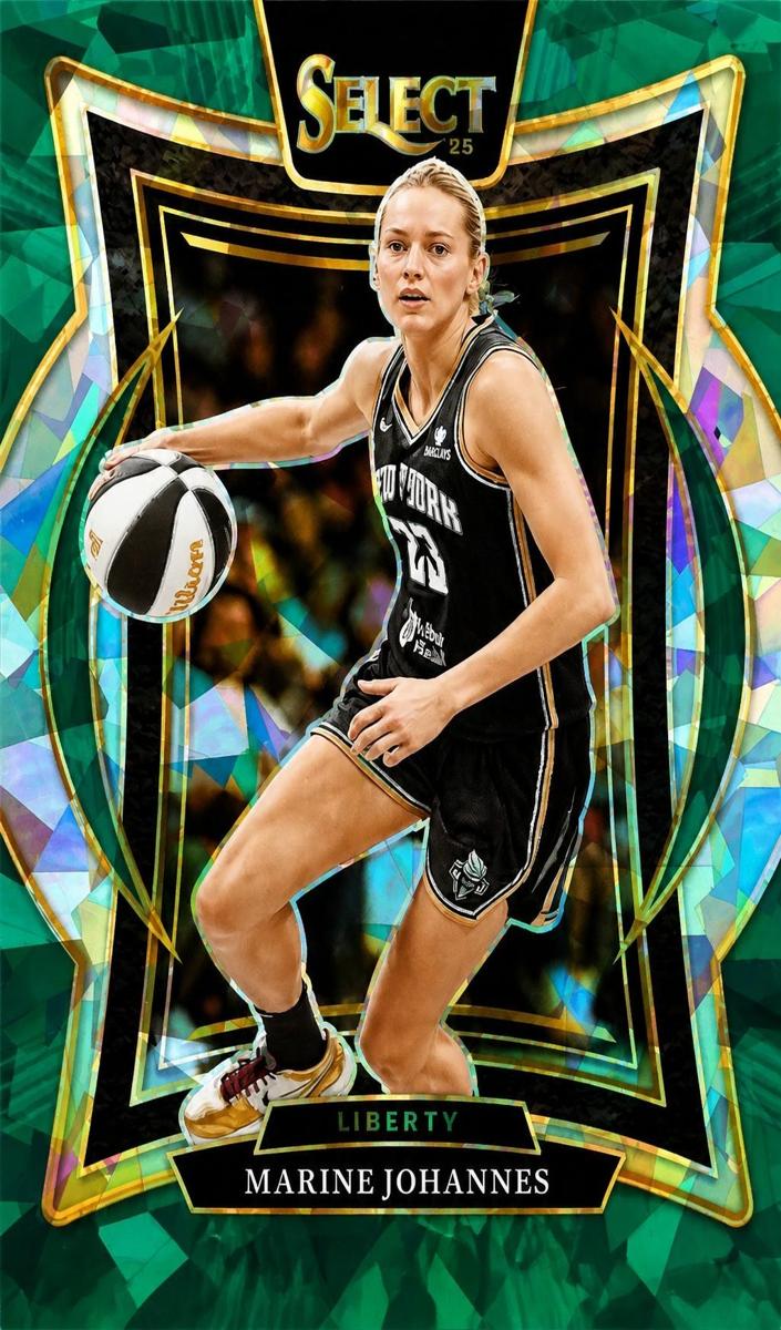 2025 Panini Select WNBA Basketball Green Ice Marine Johannes #88