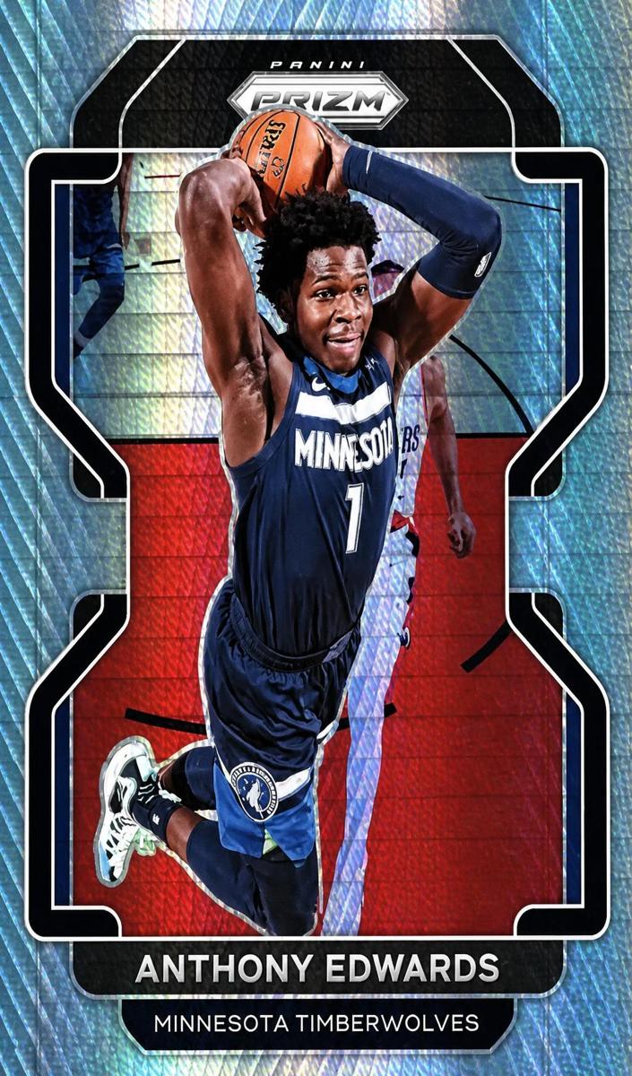 2021 Panini Prizm Basketball Hyper Anthony Edwards #37 PSA 8.5