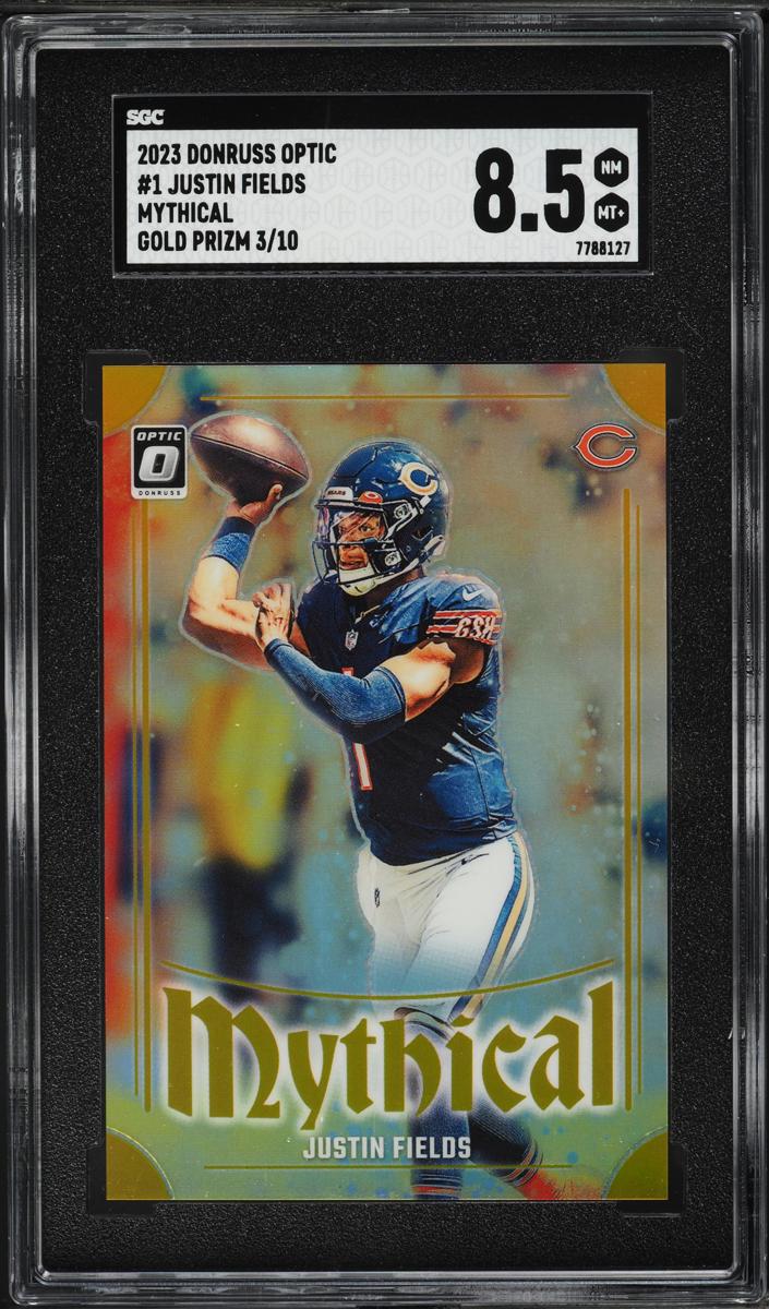 2023 Donruss Optic Football Gold Justin Fields #1 SGC 8.5