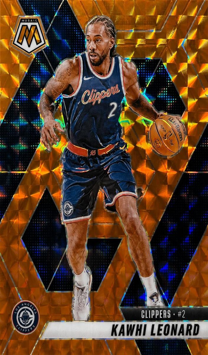 2024 Panini Mosaic Basketball Orange Kawhi Leonard #7
