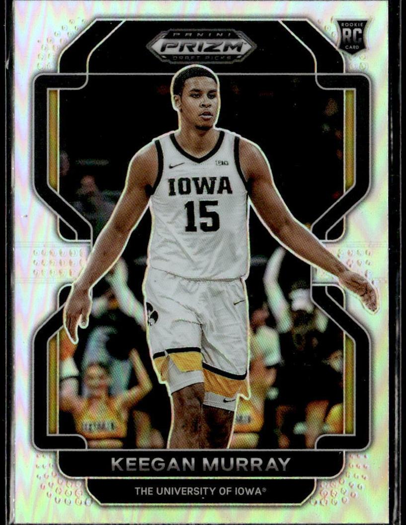 2022 Panini Prizm Draft Picks Basketball Silver Keegan Murray #55 PSA 7.5