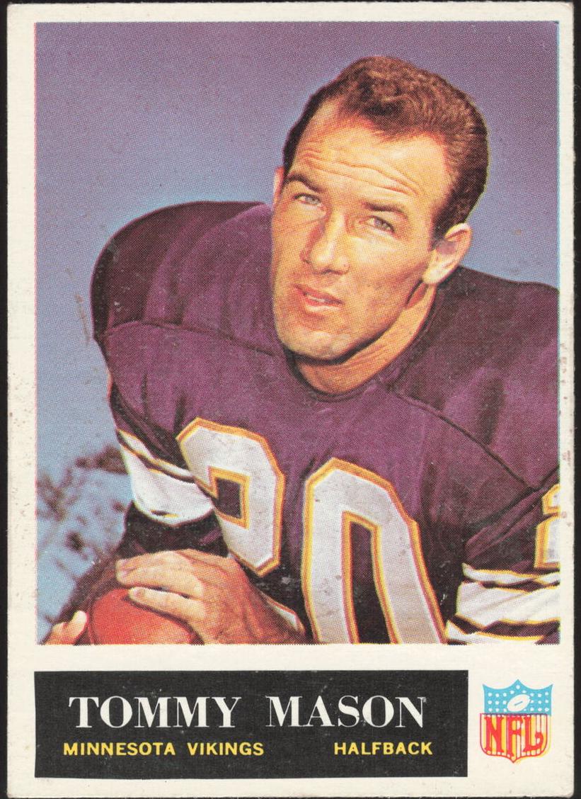 1965 Philadelphia Football Tommy Mason #108