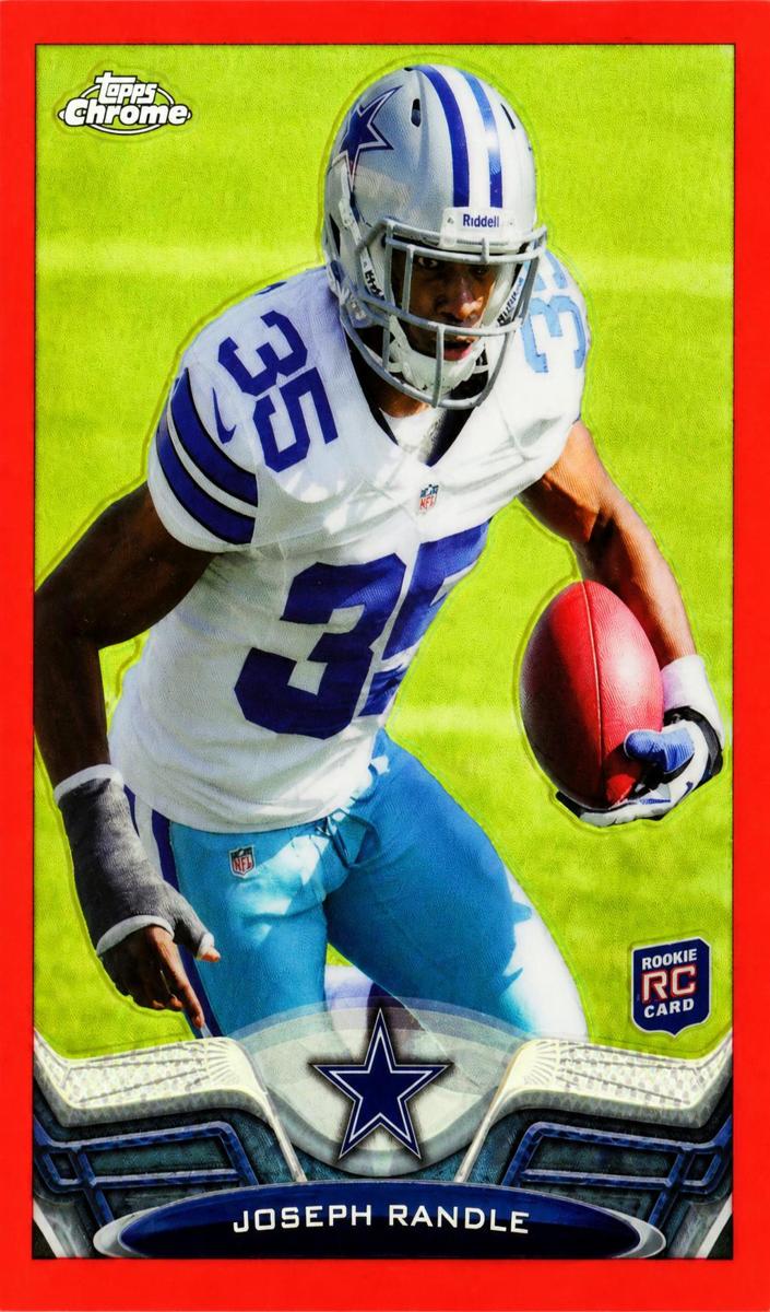 2013 Topps Chrome Football Orange Refractor Joseph Randle #29 PSA 10